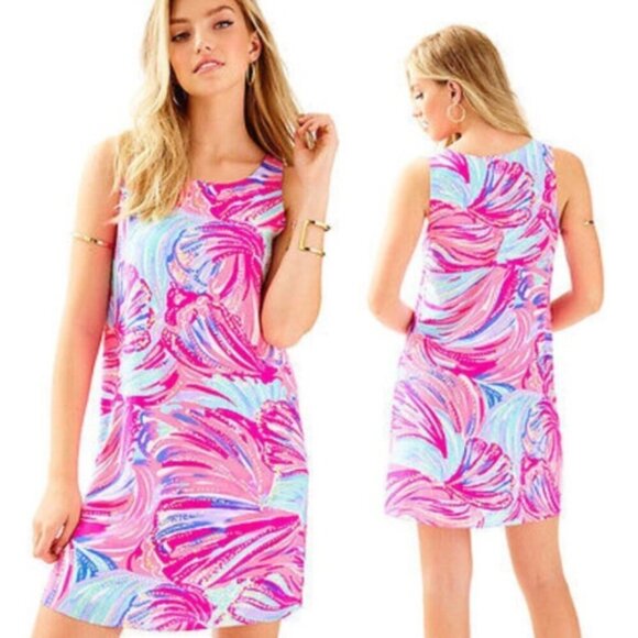 Lilly Pulitzer Jackie Silk Mini Shift Dress 29183 - Picture 1 of 11
